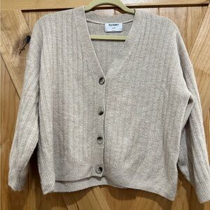 Old Navy cropped khaki sweater Sz XL